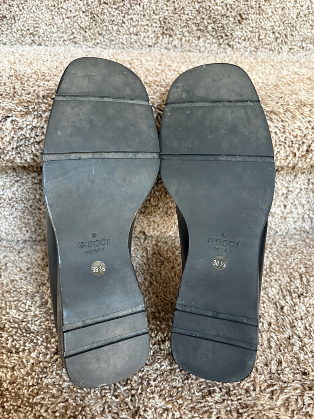 Gucci Black Leather Women's Penny Loafers - Picture 14 of 16